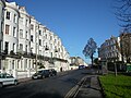 The northern end of Vernon Terrace, looking towards Seven Dials (the tree is close to the junction itself). The start of Montpelier Crescent is on the right.