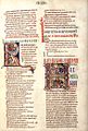 Illuminated page of the Winchester Bible.
