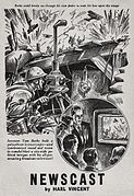 Alex Schomburg - Harl Vincent - Marvel Science Stories for April-May 1939 - Illustration for Newscast