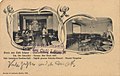 1908 collotype postcard with Jugendstil elements, photography of Café Lützow in Charlottenburg