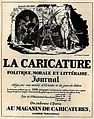 Advertisement for La Caricature, Politique, Morale et Littéraire Journal. Illustration by JJ Grandville (Jean Ignace Isidore Gérard).