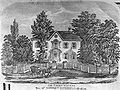 1859 engraving; earliest known depiction of the house.