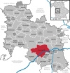 Lage der Gemeinde Donauwörth im Landkreis Donau-Ries