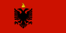 Nationalflagge des Königreiches Albanien 1943–1944