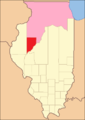 Fulton County between 1823 and 1825, including unorganized territory temporarily attached.[4]