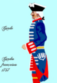 Uniform des Régiment des Gardes françaises 1757