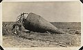 Gas buoy stranded on land after 1915 Galveston Hurricane, near Texas City, Texas