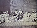 HH Raja Narayan Rao Pawar with Dewas Junior Nobility (Sardars, Mankaris, Thakurs and Jagirdars).