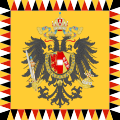 Imperial Standard of the Austrian Empire with Lesser Coat of arms. Used until 1915 also for the Austro-Hungarian Empire.