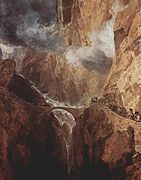 The Teufelsbrücke, St. Gotthard (oil on canvas by J. M. W. Turner c. 1803/04)