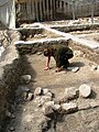 Abbasid-period buildings being excavated at the Givati Parking Lot dig, Jerusalem. Palestine was neglected by the Abbasids, and was mainly a society of peasant farmers.[65]
