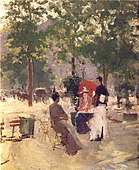 Parisian Cafe. Late 1890s