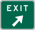 E5-1 Exit sign