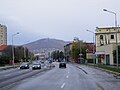 In Nitra als eine der Hauptstraßen (Štefánikova trieda)