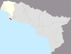 Location of Pitsunda