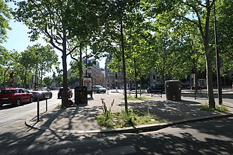 Einmündung Avenue d’Iéna Richtung Place Charles-de-Gaulle