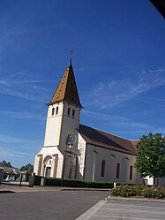 The church in Saint-Vincent-en-Bresse