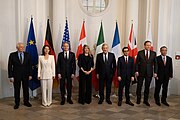 Secretary Blinken with G7 foreign ministers in Munich, Germany, February 2024