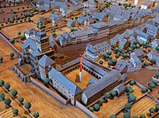 Model of St. Simeon Trier in the year 1800 viewed from the northwest.