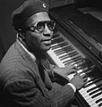 Image 6 Thelonious Monk Photograph credit: William P. Gottlieb; restored by Adam Cuerden Thelonious Monk (October 10, 1917 – February 17, 1982) was an American jazz pianist and composer, and the second-most-recorded jazz composer after Duke Ellington. He had a unique improvisational style and famously remarked, "The piano ain't got no wrong notes". He made numerous contributions to the standard jazz repertoire, including "'Round Midnight", and a wide range of other compositions. He was renowned for a distinctive dress style, which included suits, hats, and sunglasses. He had disappeared from the scene by the mid-1970s and made only a few appearances during the final decade of his life. This 1947 photograph of Monk was taken by the American photographer William P. Gottlieb in Minton's Playhouse, a jazz club in New York. More selected pictures