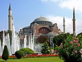 Image 50Originally a church, later a mosque, and now a Grand mosque, the Hagia Sophia in Istanbul was built by the Byzantines in the 6th century. (from History of Turkey)