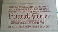 Inschrift an der katholischen Pfarrkirche