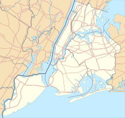 Location of the former lake in New York.