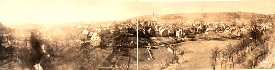 Panoramafoto von Vallendar 1919