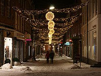 Christmas street illumination in Viborg