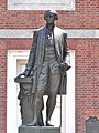 George Washington (1869, bronze replica 1910), by Joseph A. Bailly, Independence Hall, Philadelphia