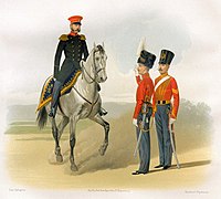 General in a frock coat (1844–54), Chief Officer in everyday uniform (1852–55), Private in marching uniform (1845–55)