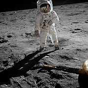 Original photo of Buzz Aldrin during Apollo 11