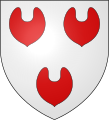 Coat of arms of the lords of Bourscheid, chivalry.