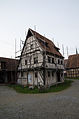 Ältestes bekanntes Frackdachhaus, 1421 in Bad Windsheim errichtet
