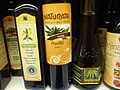 Bottles of hemp seed oil