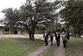 The President with Dick Cheney, Robert Gates, Condoleezza Rice and Peter Pace in 2006 at the ranch