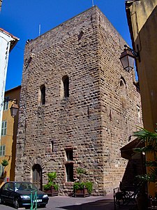 Remains of the old Bishop's Palace today, incorporated into the Hôtel de Ville, or city hall