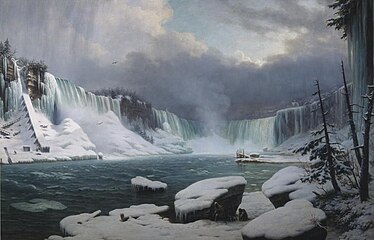 Chutes du Niagara en hiver (1856)