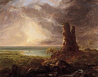 Romantic Landscape with Ruined Tower (1832–36), Albany Institute of History & Art