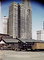 From Illinois Central Railroad freight yard, the current Lakeshore East (April 1943)