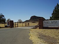 Main entrance to the Fort Davis National Historic Site