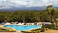 Fairmont Mount Kenya Safari Club is a resort located in Nanyuki at the base of Mount Kenya. The resort has over 120 rooms and is one of the most exclusive in the region.[78]