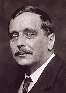 A photograph of H. G. Wells