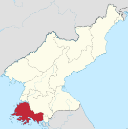 Location of South Hwanghae Province