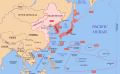 The empire of Japan, and its wartime conquests in China, 1939