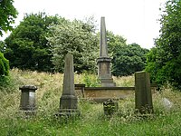 Simpson family grave (marked by tall obelisk), Warriston Cemetery, Edinburgh