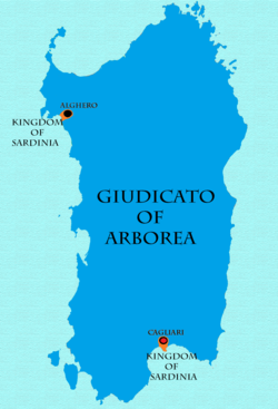 Judikat Arborea 1374–1388 und 1392–1409