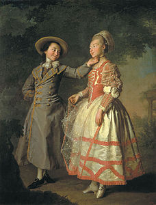 E. N. Khruschova and Princess E. N. Khovanskaya (1773)