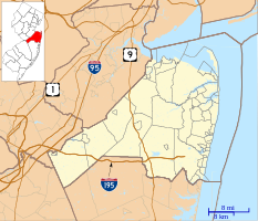 Sea Girt is located in Monmouth County, New Jersey