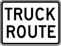 R14-1 Truck route sign